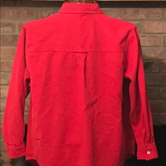 Cherokee 1X Red L/S Button Up Top - Picture 2 of 4